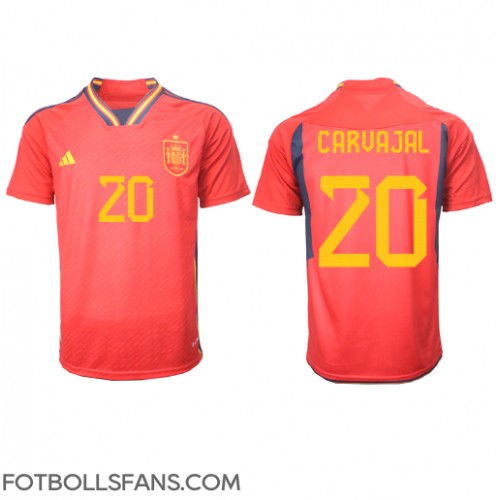 Spanien Daniel Carvajal #20 Replika Hemmatröja VM 2022 Kortärmad